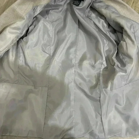 Willi Smith 100% Wool Women’s Beige Blazer Made in Russia Size 12 - Picture 8 of 8